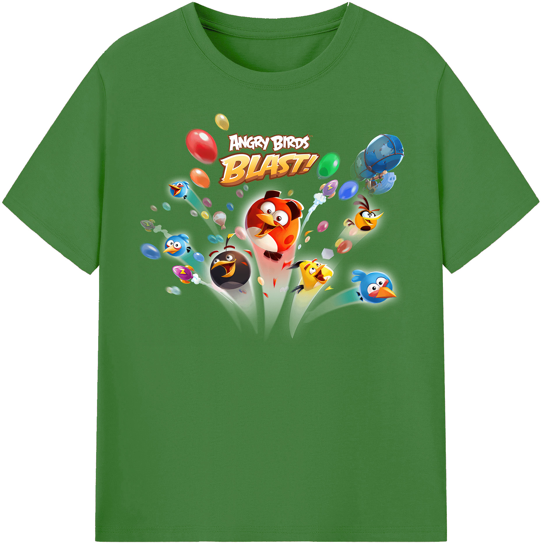 （画像用） Angry Birds アングリーバード レディースカジュアルプリントTシャツ（綿100％）